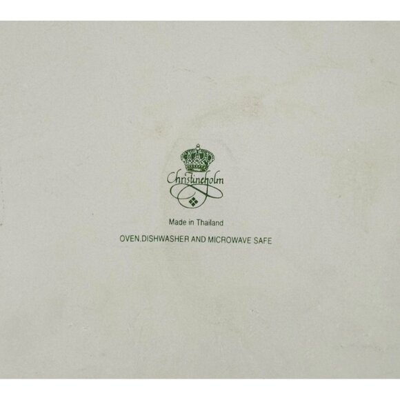 CHRISTINEHOLM Quiche Tart Pie Dish Porcelain Rose Fluted Dish Bakeware 9” Vtg - Picture 6 of 6